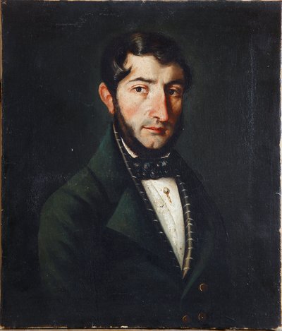 Nicolo Paganini, 32 år gammel (maleri). av Unknown artist