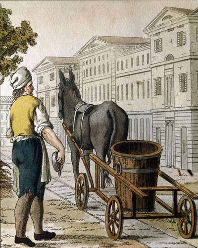 Gammel handel: melkemannen (litografi av Unknown artist