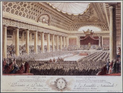 Åpning av generalforsamlingen i Versailles 5. mai av Unknown artist