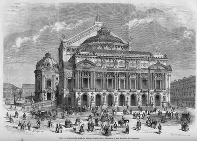 Opera Garnier i 1867. av Unknown artist