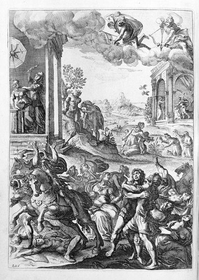 Ovid (Ovidius) - illustrasjon til bok 15 - (P. Ovids Metamorphoses of the Night av Unknown artist