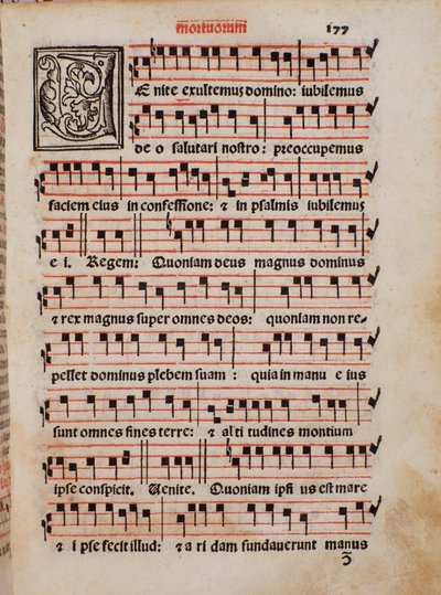 Side av liturgiboken "The Priestly Book" av Castellini av Unknown artist
