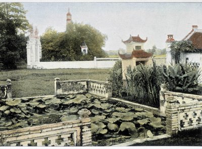Pagoda of the Brush i Hanoi - i "Around the World", slutten av 1800-tallet. av Unknown artist