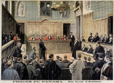 Panama-sak: Assize-domstolen - i "" Le Petity Journal"" av 02.01.1898 av Unknown artist