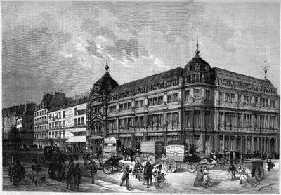 Paris 1872: nye butikker, "Au bon marché"". av Unknown artist