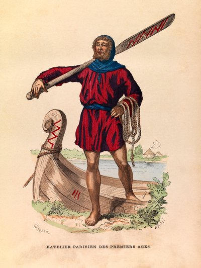 Parisisk båtmann under antikken av Unknown artist