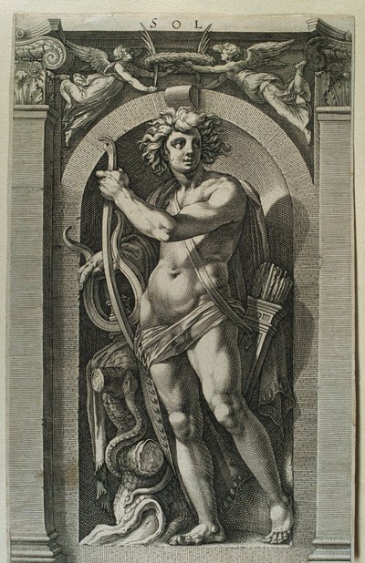 Personifisering av solen av Unknown artist