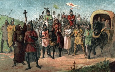 Eremitten Peter som forkynte korstoget (1095 - 1099). av Unknown artist