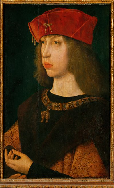 Philipp der Schoene, erkehertug av Østerrike, senere konge av Castilla, sønn av keiser Maximilian I, far til keiser Karl V … av Unknown artist