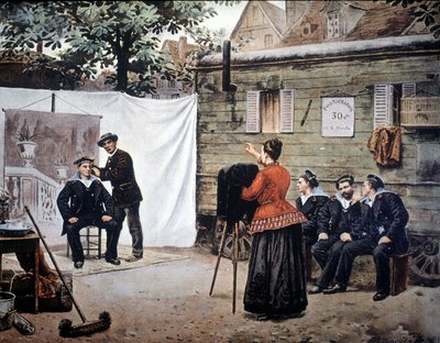 Omreisende fotograf i Frankrike i 1890. av Unknown artist