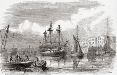 Plymouth, England (gravering) av Unknown artist