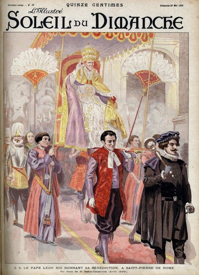 Pave Leo XIII (Leo XIII, Gioacchino Pecci av Unknown artist