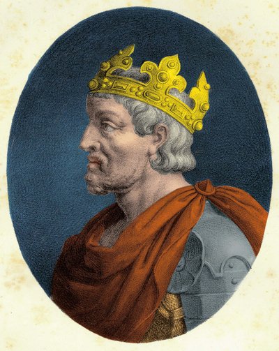 Portrait Pépin le Brief (v. 714 - 768). av Unknown artist