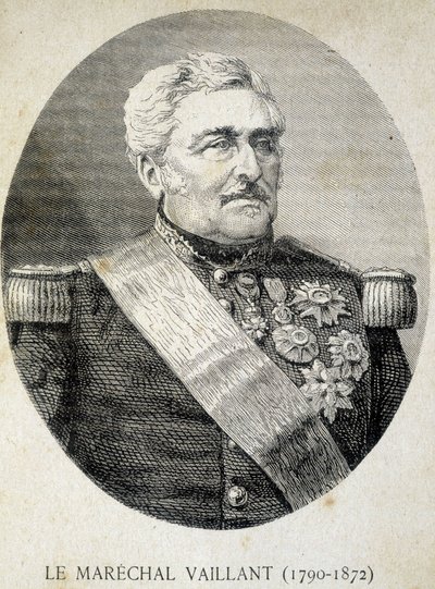 Portrait du Maréchal Vaillant (1790 - 1872) - in “” Les Contemporains””, n.d. late 19th century. av Unknown artist