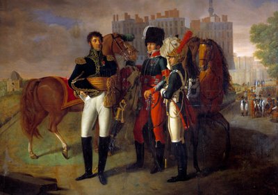 Portrett i full lengde av La Ronciere, sjef for kavaleriskolen til Saint Germain Anonymous maleri. 1812. Paris, Hærmuseet av Unknown artist