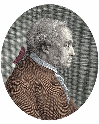 Portrett av (Immanuel) Emmanuel KantKant (1724 - 1804) tysk filosof av Unknown artist