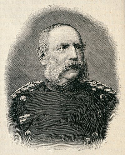 Porträt von ALBERT König von Sachsen (1828-1902), Soldat, der an der Schlacht von Sedan teilnahm von Unknown artist