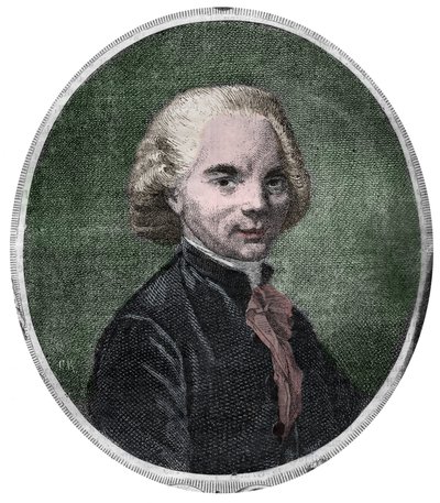 Portrett av Abbe Delille. Jacques Delille , fransk poet og kirkelig (1738-1813). av Unknown artist