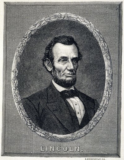Portrett av Abraham Lincoln (1809¿1865), president i USA av Unknown artist