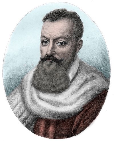 Portrait of Achilles de Harlay first President of the Parliament of Paris - Portrait of Achilles de Harlay, Comte de Beaumont Magistrat francais premier président du Parlement de Paris (1536 -1619) - av Unknown artist