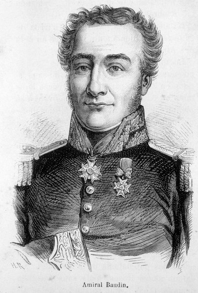 Portrett av admiral Nicolas Baudin (1750-1803), fransk sjømann og oppdagelsesreisende. av Unknown artist