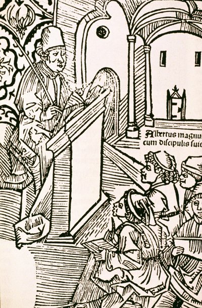 Portrett av Albert den store (Albert Magnus 1206-1280), Saint Albert den store (1205-1280) av Unknown artist