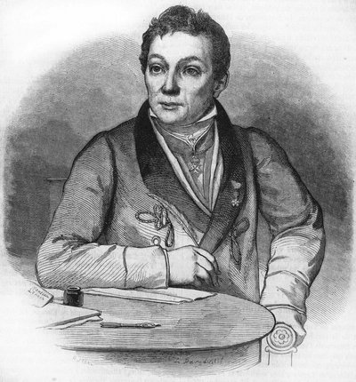 Portrett av Alexandre Lenoir. Fransk arkeolog (1761 til 1839). av Unknown artist