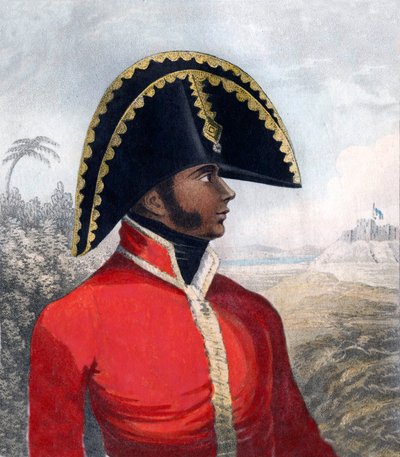 Portrett av Alexandre Sabes (1770-1818), dette Petion - den første presidenten i republikken Haiti av Unknown artist