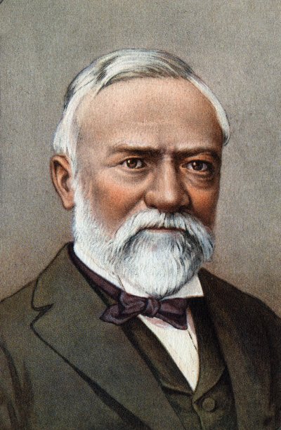 Portrett av Andrew Carnegie. av Unknown Artist