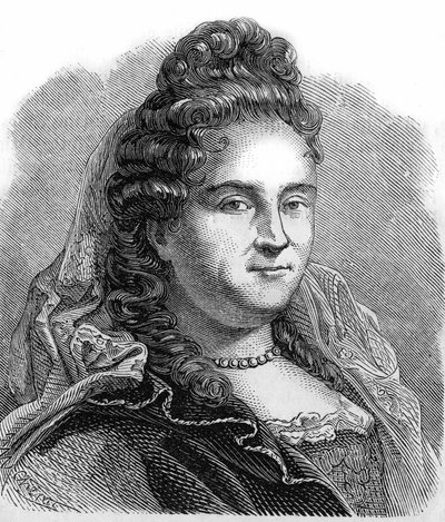 Portrett av Anne Lefebvre, Mme Dacier. Fransk Erudite (1647 til 1720). av Unknown artist