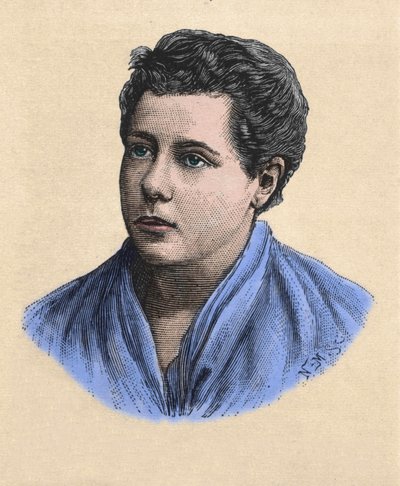 Portrett av Annie Besant (1847 -1933) teosof, britisk feminist og forfatter. av Unknown artist