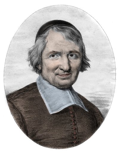 Portrett av Antoine Arnauld dit le Grand Arnauld (1612-1694), fransk prest, teolog, filosof og matematiker, medlem av Jansenistene (Portrett av Antoine Arnauld fransk romersk-katolske teolog, filosof og matematiker, en av de ledende av Unknown artist
