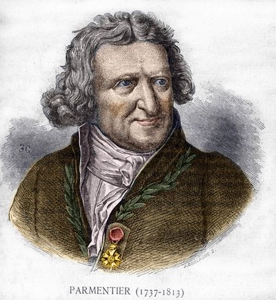 Portrett av Antoine Augustin Parmentier (1737 - 1813), fransk militærfarmasøyt og agronom - i Les Contemporains, n.d. slutten av 1800-tallet. av Unknown artist
