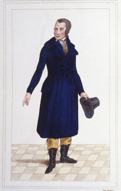 Portrett av Antoine Quentin Fouquier Tinville (1746 - 1795), fransk sorenskriver og politikergravering 1830 av Unknown artist