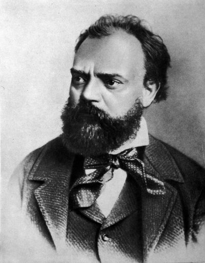 Portrett av Anton (Antonin) Dvorak (1841 - 1904), tsjekkisk komponist. av Unknown artist