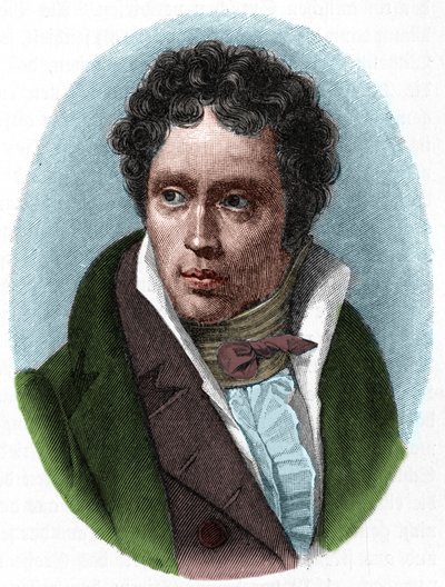 Portrett av Arthur Schopenhauer, tysk filosof (1788-1860). av Unknown artist