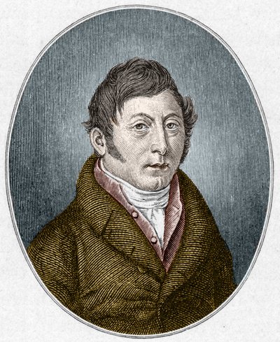 Portrait of August Klingemann (1777-1831), German playwright. av Unknown artist