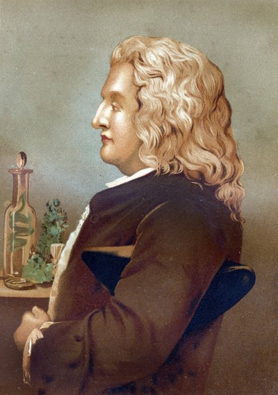 Portrett av Bernard de Jussieu (1699-1777), fransk botaniker. fra "La Ciencia y sus Hombres av Louis Figuier"". Barcelona 1881 av Unknown artist