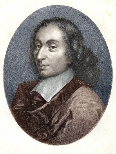 Portrett av Blaise Pascal - gravering fra 1800-tallet. av Unknown artist