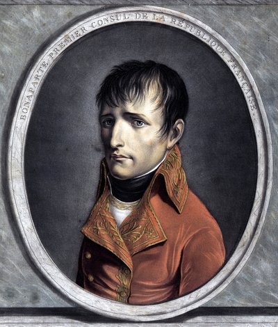 Portrett av Bonapartes første konsul i den franske republikken. 1801 (år X) av Unknown artist