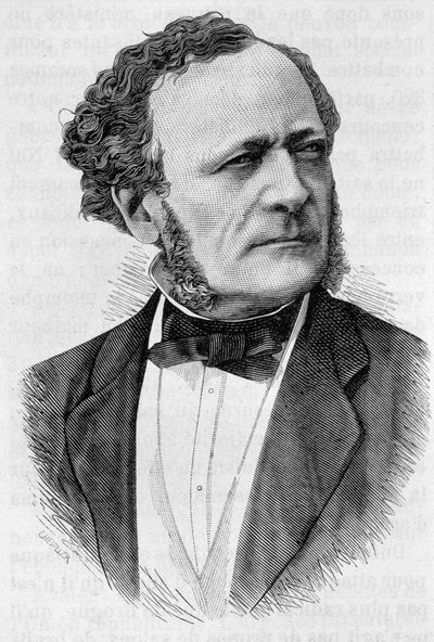 Portrett av Buffet. Gravering av slutten av 1800-tallet i "Histoire de France"" av H. Martin. av Unknown artist