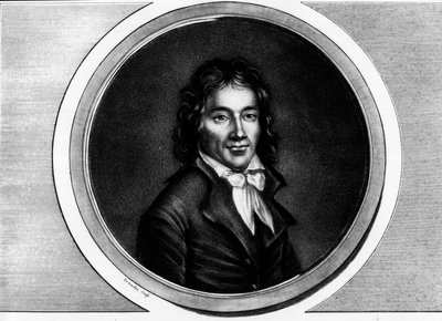Portrett av Camille Desmoulins (1760-1794), stedfortreder for Paris. Gravering i "" Komplett samling av historiske malerier fra den franske revolusjonen, i tre bind.""" 1804. av Unknown artist