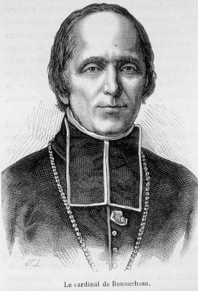 Portrett av kardinal de Bonnechose av Unknown artist