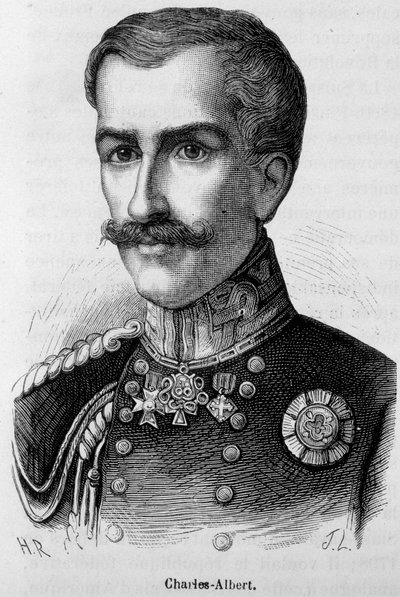 Portrett av Charles - Albert av Unknown artist