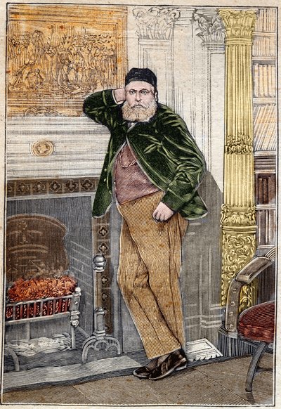 Portrett av Charles Gounod (1818-1893), fransk komponist. av Unknown artist