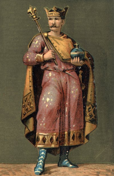 Portrett av Charles II the Bald (823 - 877), konge av Frankrike. av Unknown artist