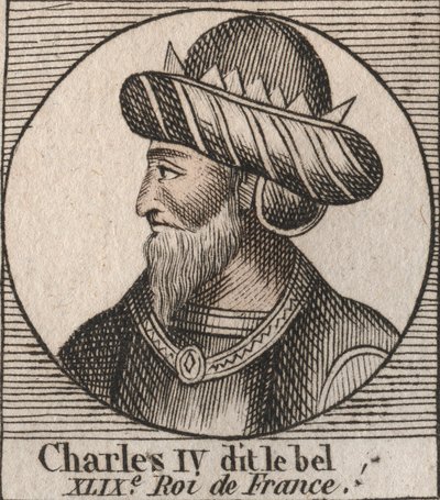 Portrett av Charles IV the Bel av Unknown