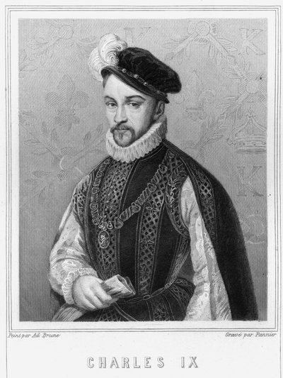 Portrait of Charles IX (1550 - 1574), King of France - in “Histoire des Français”” by Lavallée, engraving, sd. av Unknown artist