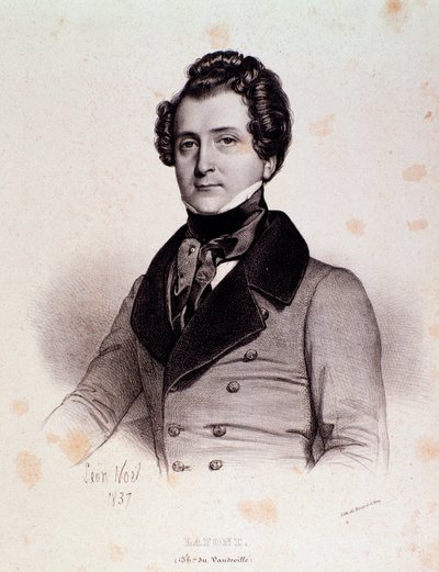 Portrett av Charles Philippe Lafont (gravering) av Unknown artist