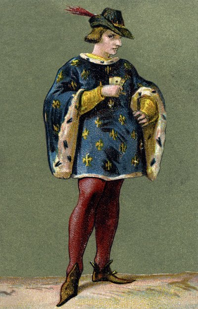 Portrett av Charles VI (1368-1422), konge av Frankrike. av Unknown artist